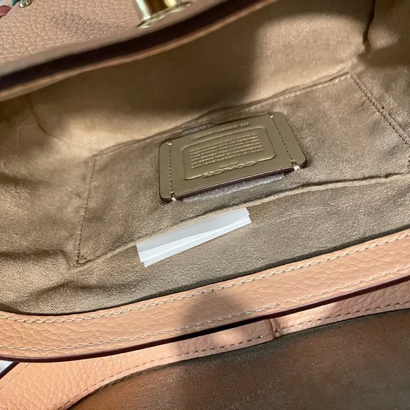 Coach Pink Crossbody Bag with Floral Accents - Picture 8 of 9